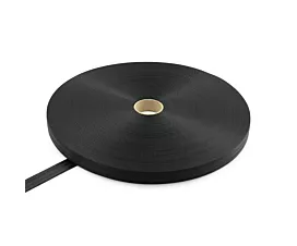 Alle band op rol - Polyester Gordelband polyester 25mm - 1050kg - op rol - Zwart