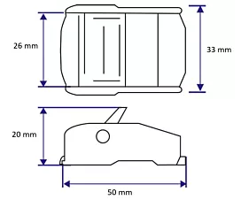 Inox - Tendeurs/boucles à came Boucle à came en inox 400 kg - 25 mm