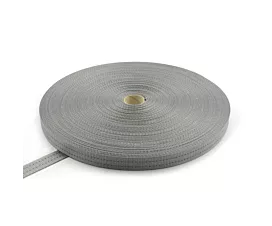 Alle band op rol - Polyester Polyester band 35mm - 3000kg - 100m op rol (grijs - 2 strepen)