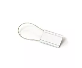 Alle toebehoren Aluminium ID-label/cable seal - Blanco - Extra lange kabel